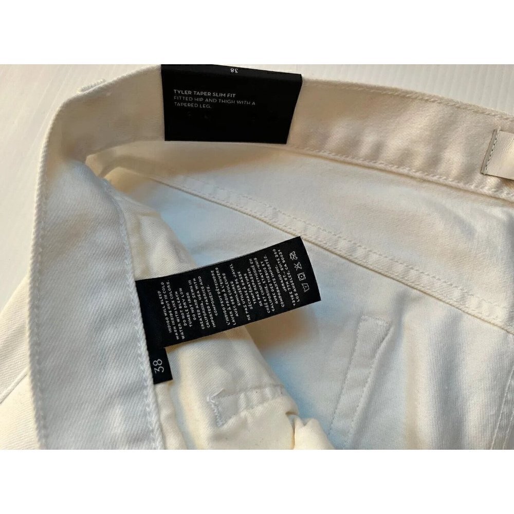 J BRAND Mens Absentis White Tyler Taper Slim Fit Jeans Size 38 JB001780 - Picture 11 of 16